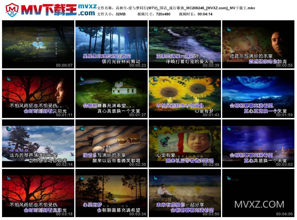 高林生-爱与梦同行(MTV)_国语_流行歌曲_MC206246